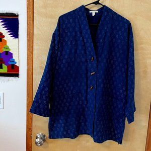Eileen Fisher Block Print Kimono Jacket